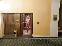 Naked woman in the hotel